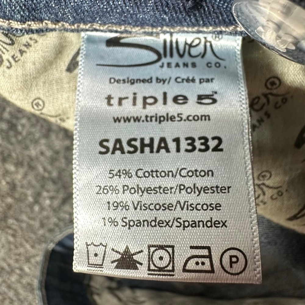 Silver Jeans Co Sasha Skinny Jeans Girls 16 Blue Eco Denim Slim Fit NWT - Picture 8 of 16
